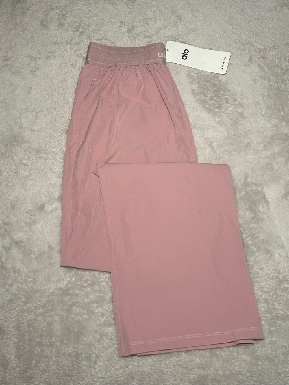 Alo Yoga Suit Up Trouser Dusty Rose Pink NWT